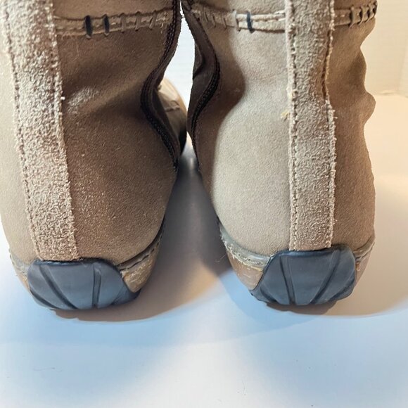 Timberland Womens Waterproof Tan Suede Tall Lace-Up Boots W/ Faux Shearling Lini - Picture 6 of 16